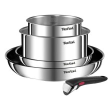 Tefal - Conjunto de utensílios de cozinha 5 pçs INGENIO EMOTION aço inoxidável