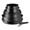 Tefal - Conjunto de utensílios de cozinha 7 pçs INGENIO BLACK STONE