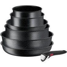 Tefal - Conjunto de utensílios de cozinha 7 pçs INGENIO BLACK STONE