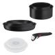 Tefal - Conjunto de utensílios de cozinha 8 pçs INGENIO BLACK STONE