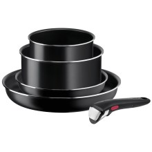 Tefal - Conjunto de utensílios para cozinha 5 unid.  INGENIO EASY COOK & CLEAN BLACK