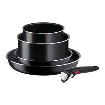 Tefal - Conjunto de utensílios para cozinha 5 unid.  INGENIO EASY COOK & CLEAN BLACK