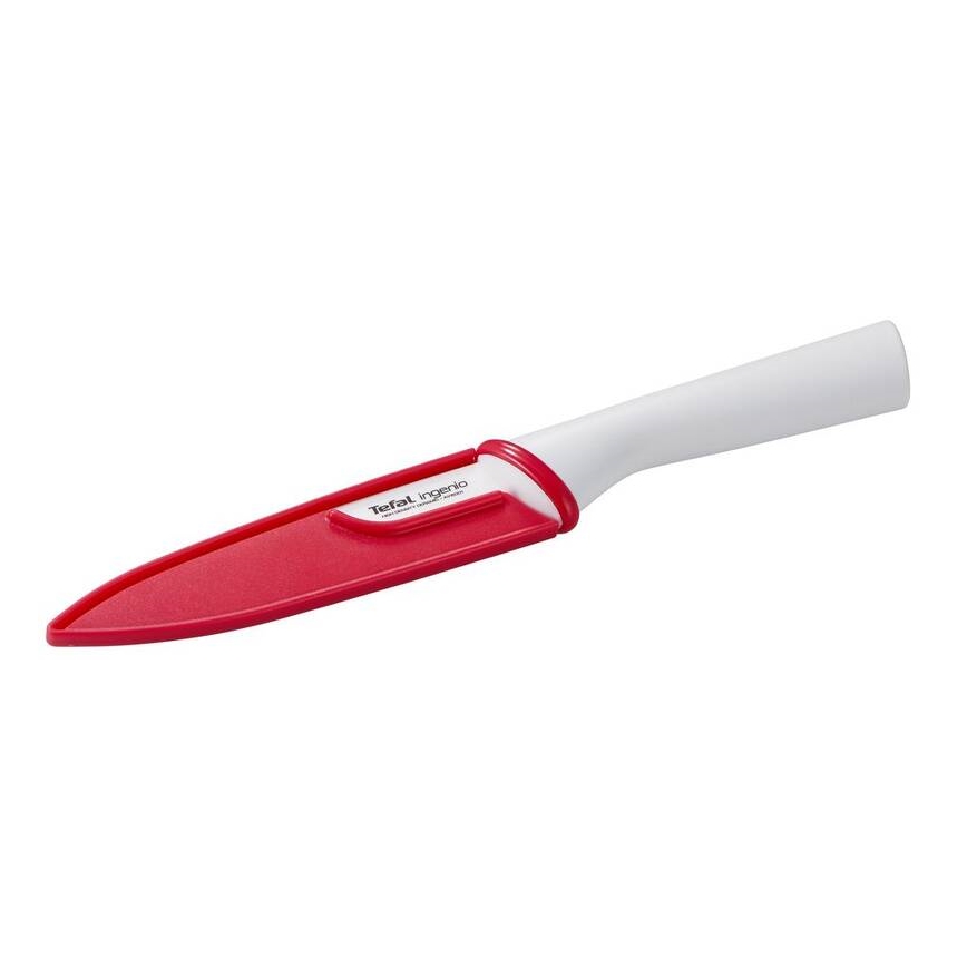 Tefal - Faca universal de cerâmica INGENIO 13 cm branco/vermelho