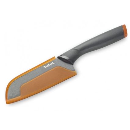 Tefal - Faca de aço inoxidável santoku FRESH KITCHEN 12 cm cinzento/laranja