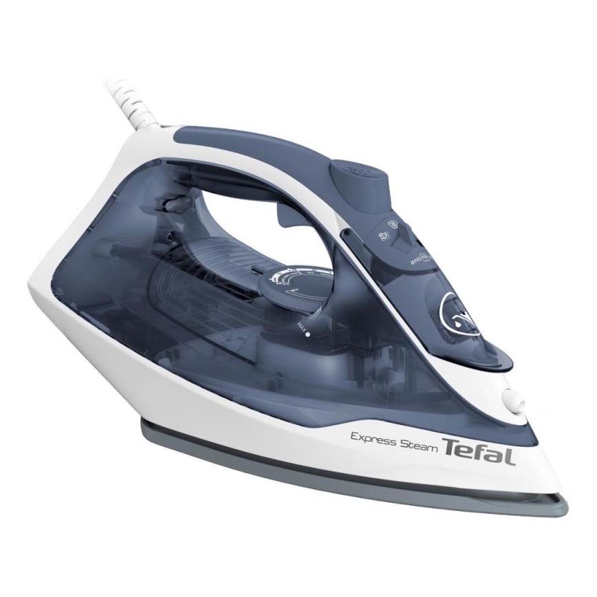 Tefal - Ferro de engomar EXPRESS STEAM 2400W/230V branco/azul