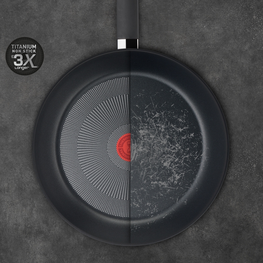 Tefal - Frigideira wok TITANIUM FORCE 28 cm