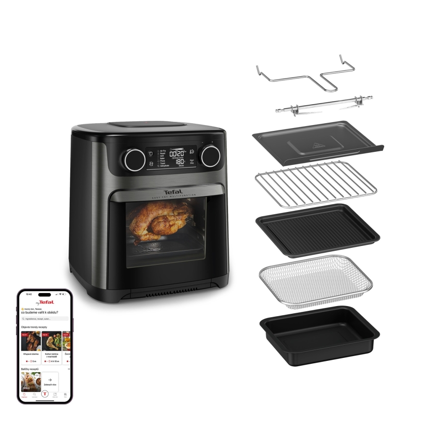 Tefal - Fritadeira Air Fryer 15 l EASY FRY 9 em 1 1800W/230V preta
