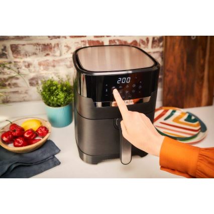 Tefal - Fritadeira de ar quente 4,2 l EASY FRY&GRILL 2em1 1550W/230V preto