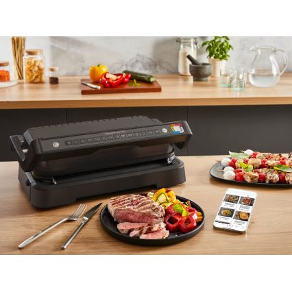 Tefal - Grelhador de contacto OPTIGRILL 2200W/230V preto