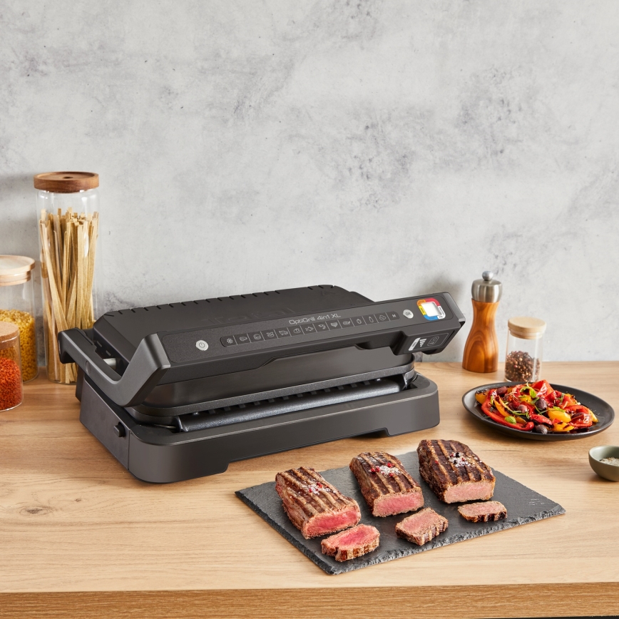 Tefal - Grelhador de contacto OPTIGRILL 2200W/230V preto