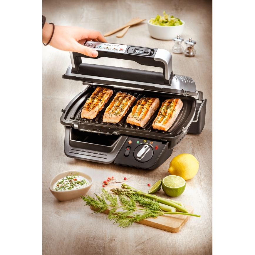 Tefal - Grelhador de contacto SUPERGRILL 2000W/230V
