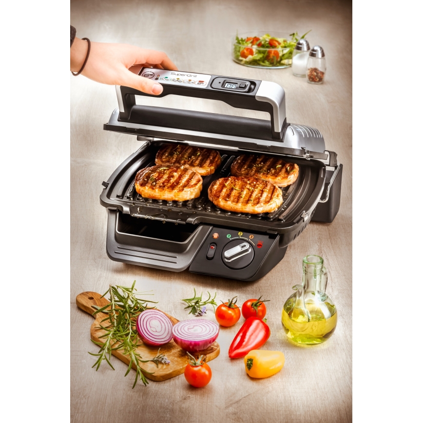 Tefal - Grelhador de contacto SUPERGRILL 2000W/230V