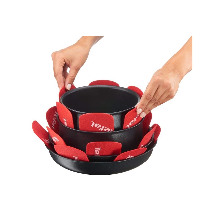 Tefal - Conjunto de 4 separadores de utensílios INGENIO vermelho