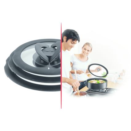 Tefal - Jogo de 3 tampas de vidro INGENIO