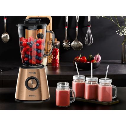 Tefal - Liquidificador de bancada  1,75 l BLENDFORCE 800W/230V cobre