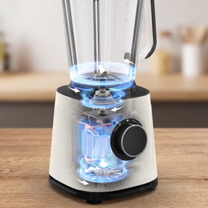 Tefal - Liquidificador de bancada 2 l PERFECTMIX ESSENTIAL 1200W/230V branco