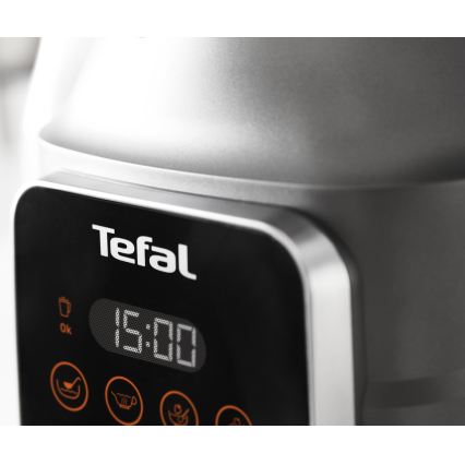 Tefal - Liquidificador de bancada com função de aquecimento HIGH SPEED ULTRABLEND BOOST 1300W/230V cinzento