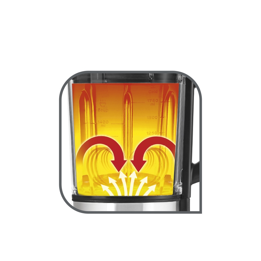 Tefal - Liquidificador de bancada com função de aquecimento HIGH SPEED ULTRABLEND BOOST 1300W/230V cinzento
