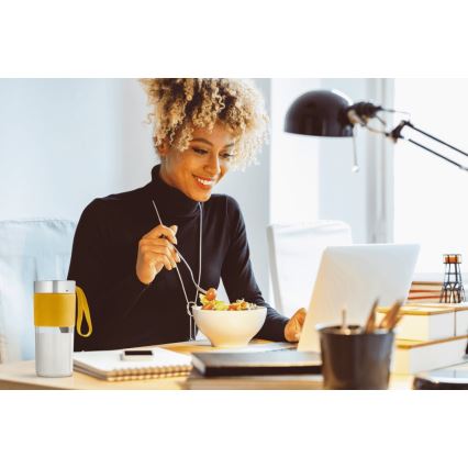 Tefal - Liquidificador de batidos BLENDFORCE 50W/5V 1200 mAh amarelo