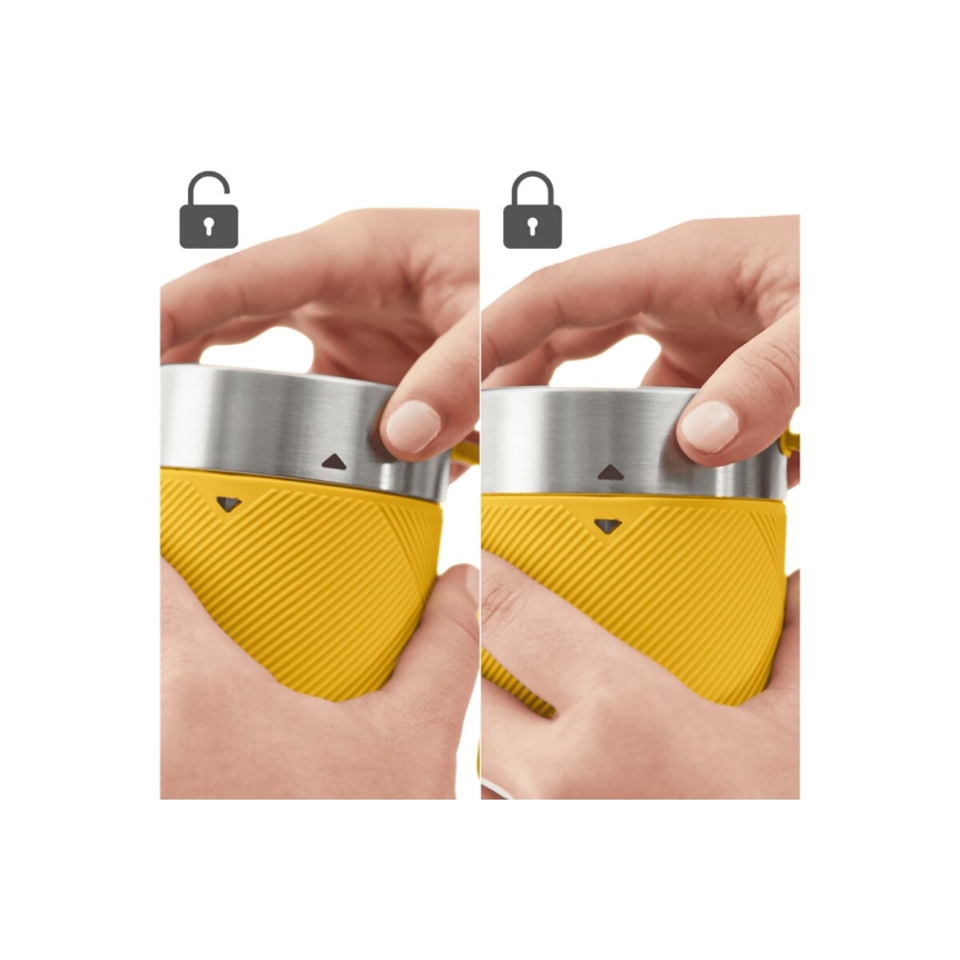 Tefal - Liquidificador de batidos BLENDFORCE 50W/5V 1200 mAh amarelo