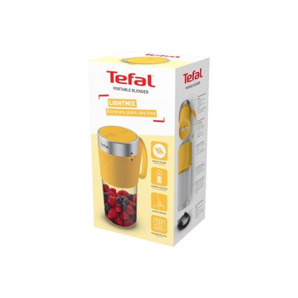 Tefal - Liquidificador de batidos BLENDFORCE 50W/5V 1200 mAh amarelo