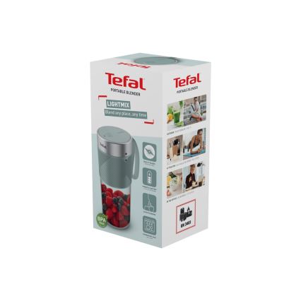 Tefal - Liquidificador de batidos BLENDFORCE 50W/5V 1200 mAh menta