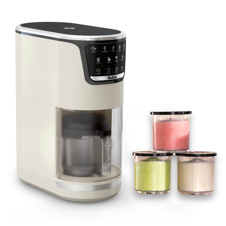 Tefal - Máquina de gelados DOLCI 6W/230V 1 l bege