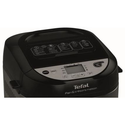 Tefal - Máquina de Pão Doméstica PAIN&TRESORS 700W/230V preta