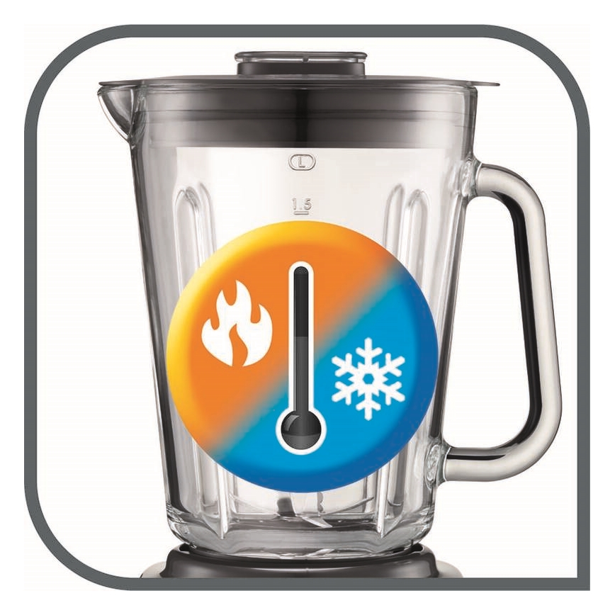 Tefal - Misturadora de mesa 2 l PERFECTMIX+ 1200W/230V cromado mate/preto