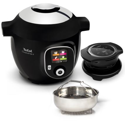 Tefal - Panela de pressão elétrica multifuncional com acessórios 6 l 1600W/230V preta