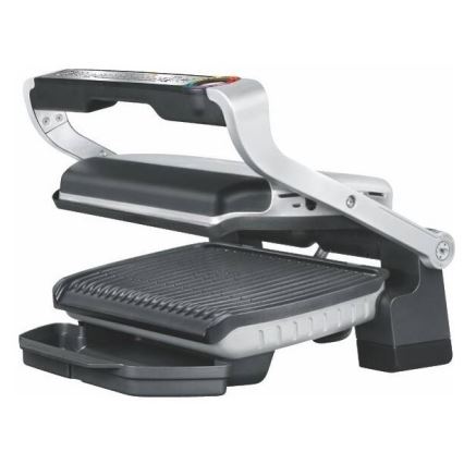 Tefal - Grelhador de contacto OPTIGRILL+ INOX WAFFLES 2000W/230V preto/cromado