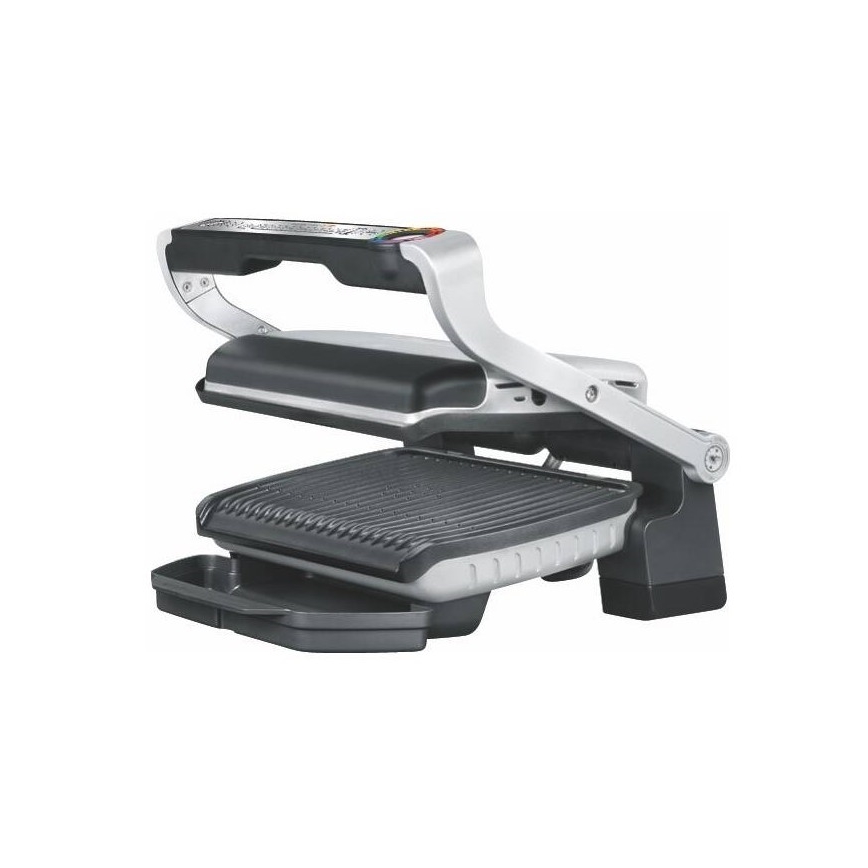 Tefal - Grelhador de contacto OPTIGRILL+ INOX WAFFLES 2000W/230V preto/cromado