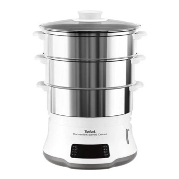Tefal - Panela a vapor CONVENIENT SERIES DELUXE 9l 900W/230V aço inoxidável