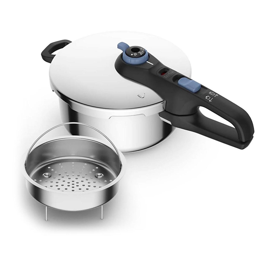Tefal - Panela de pressão 4 l SECURE TRENDY aço inoxidável