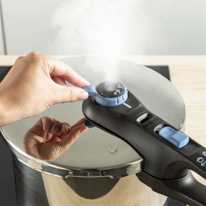 Tefal - Panela de pressão 4 l SECURE TRENDY aço inoxidável