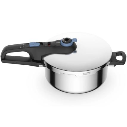 Tefal - Panela de pressão 4 l SECURE TRENDY aço inoxidável