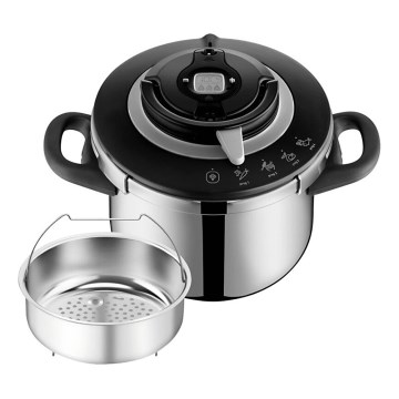 Tefal - Panela de pressão 6 l CLIPSO+ CHEF em aço inoxidável