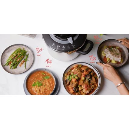 Tefal - Panela de pressão 6 l CLIPSO+ CHEF em aço inoxidável