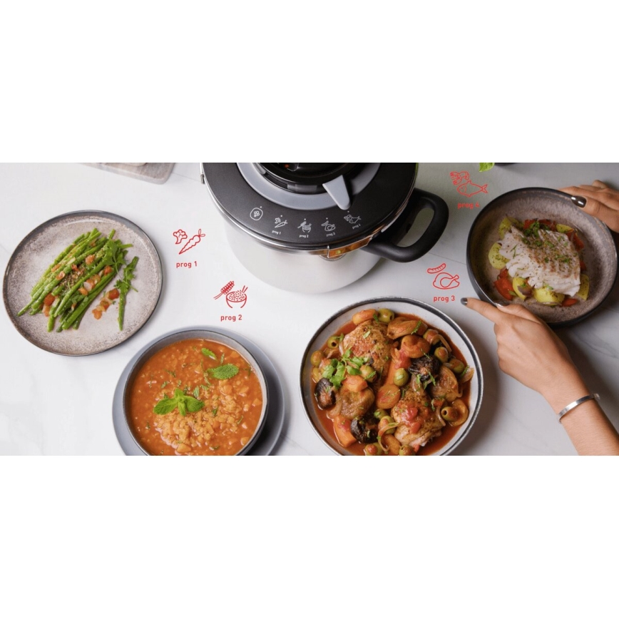 Tefal - Panela de pressão 6 l CLIPSO+ CHEF em aço inoxidável