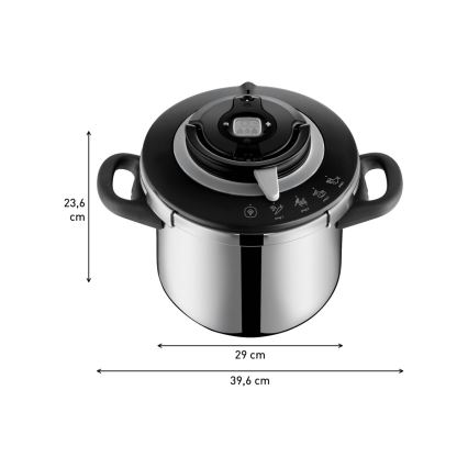 Tefal - Panela de pressão 8 l CLIPSO+ CHEF inox