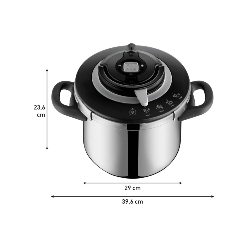 Tefal - Panela de pressão 8 l CLIPSO+ CHEF inox