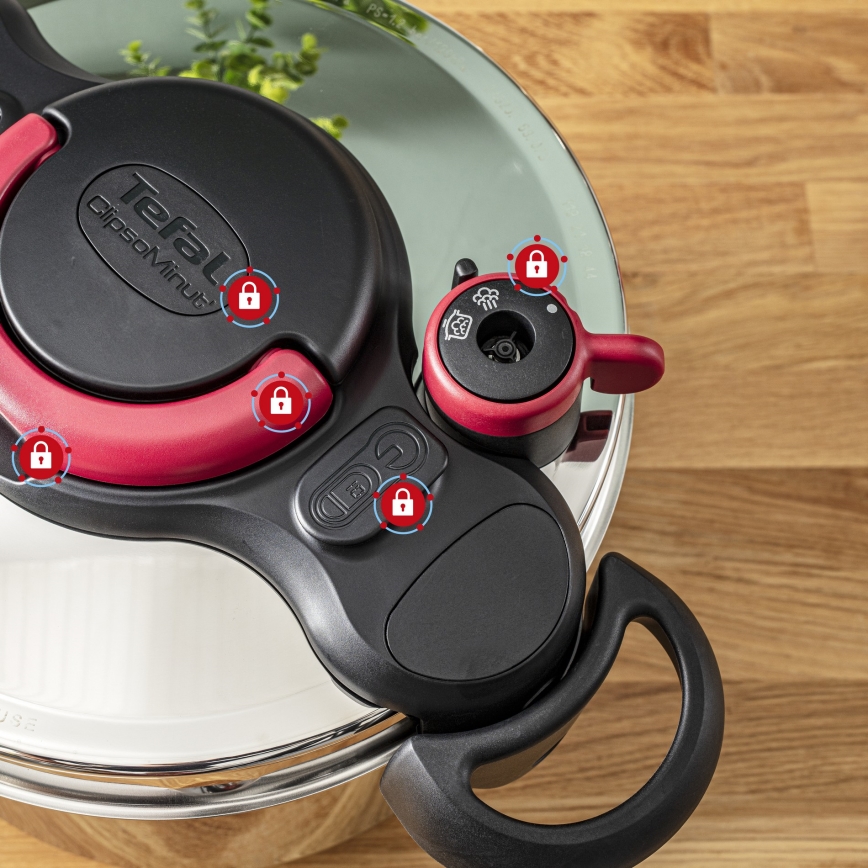 Tefal - Panela de pressão 9 l CLIPSO MINUT EASY