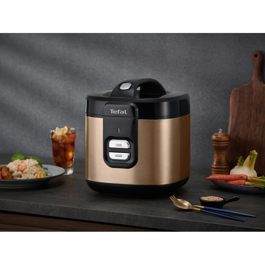 Tefal - Panela eléctrica de arroz COPPERTINTO 600/230V 2 l cobre