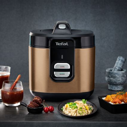 Tefal - Panela eléctrica de arroz COPPERTINTO 600/230V 2 l cobre