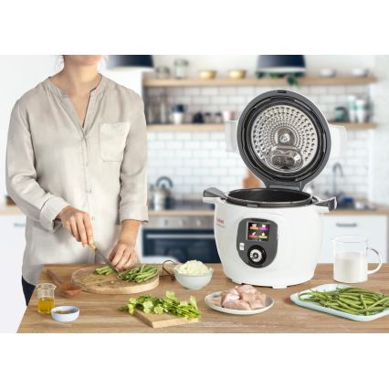 Tefal - Panela elétrica multifunções 6 l 1600W/230V branca