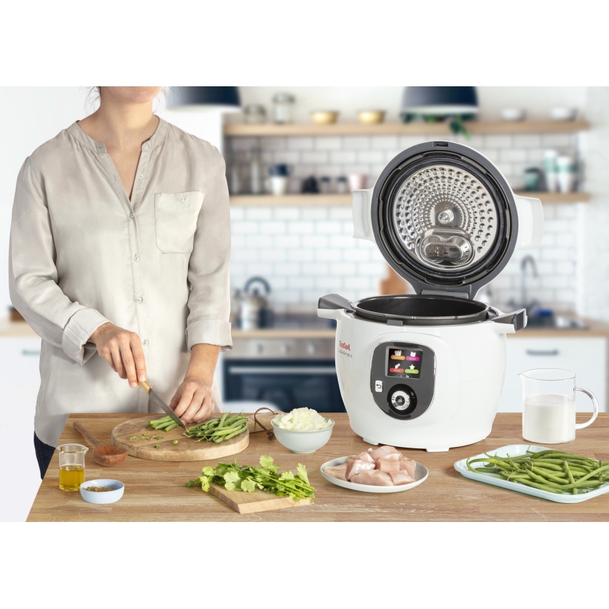 Tefal - Panela elétrica multifunções 6 l 1600W/230V branca