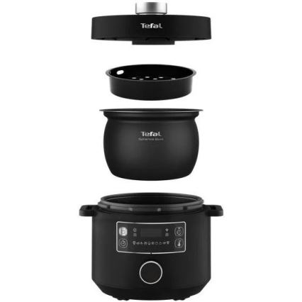 Tefal - Panela elétrica multifunções TURBO CUISINE 4,8 l 1090W/230V preto