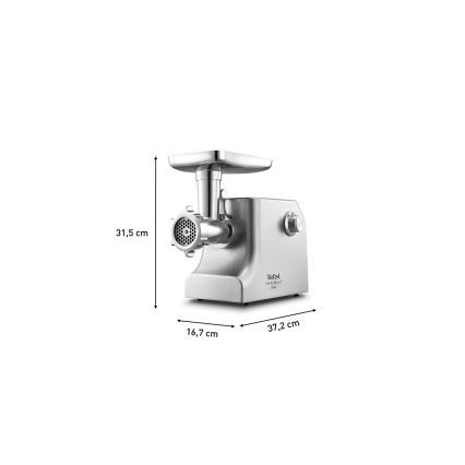 Tefal - Picador de carne 8em1 2200W/230V prateado