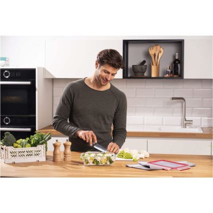 Tefal - Pote para alimentos 1,3 l MSEAL GLASS vermelho/vidro