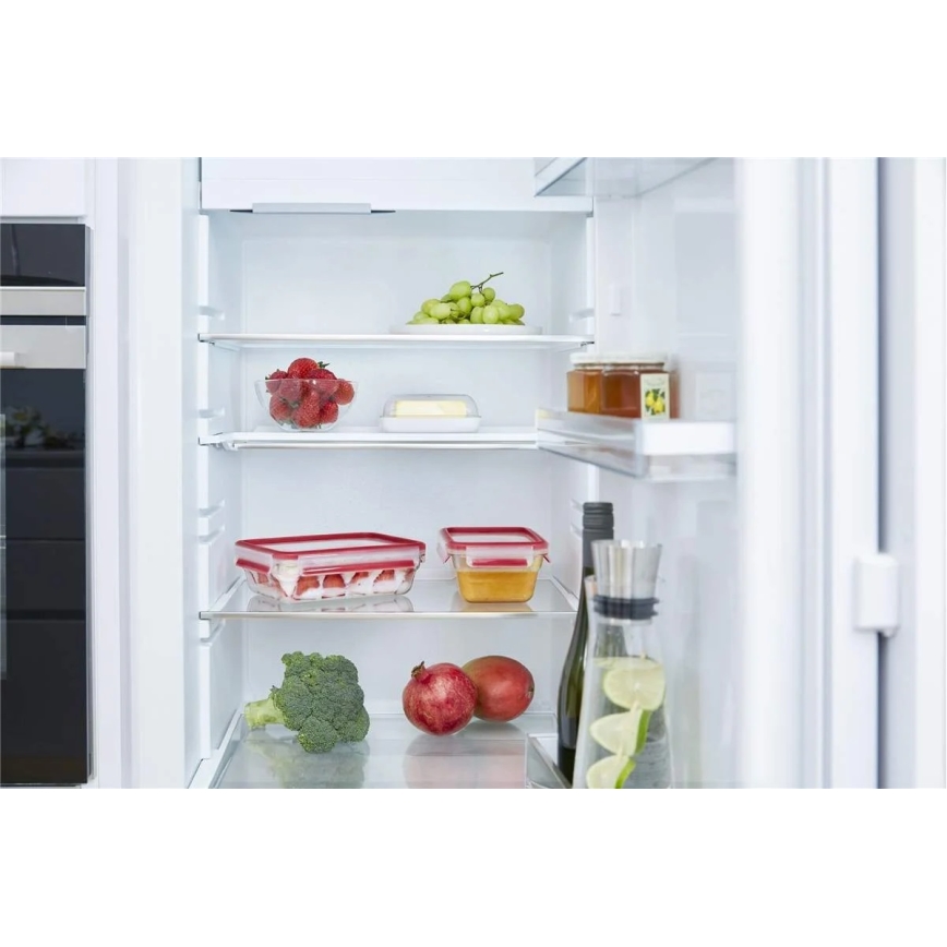 Tefal - Pote para alimentos 1,3 l MSEAL GLASS vermelho/vidro